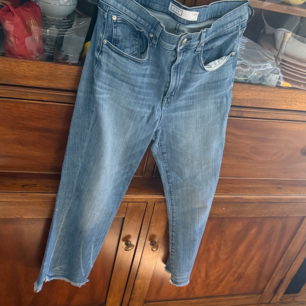 AYR Light Blue Ankle Jeans